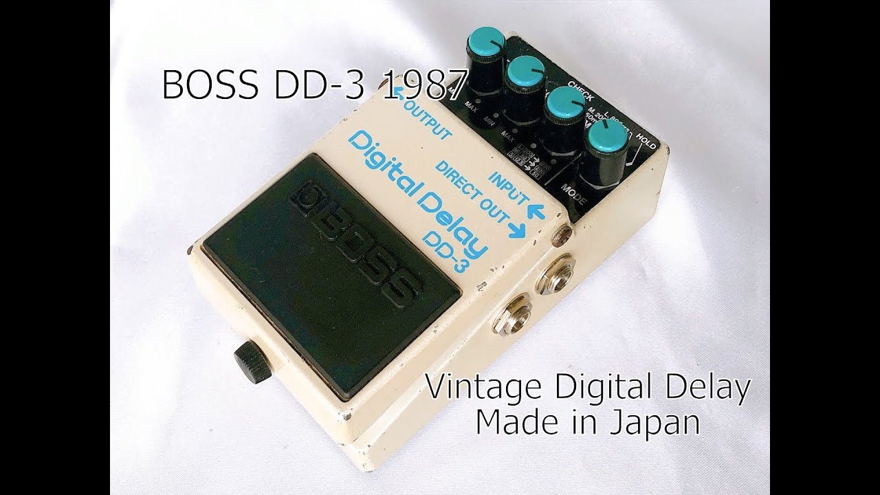 Boss DD-3 Vintage 1987 Digital Delay Guitar Pedal Made in Japan