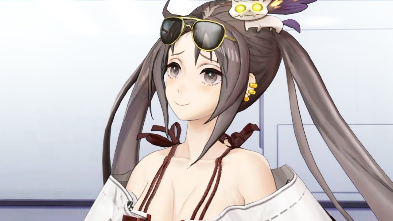 虞美人(水着)「ぇへ、へへへ……」 マイルーム【FGOアーケード】 - YouTube