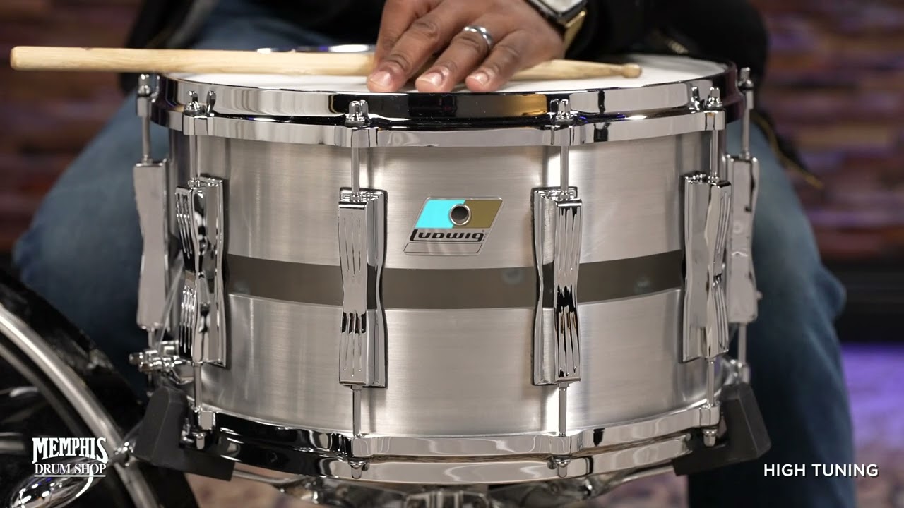 Ludwig 14x8 Slotted Coliseum Cast Aluminum Snare Drum (L903XXCA