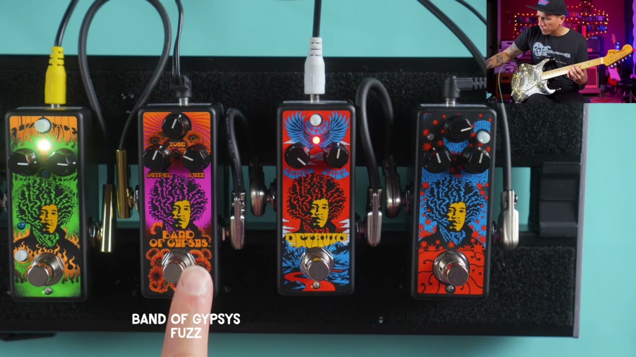 Dunlop Authentic Hendrix '68 Shrine Series Mini Pedals | Fuzzes