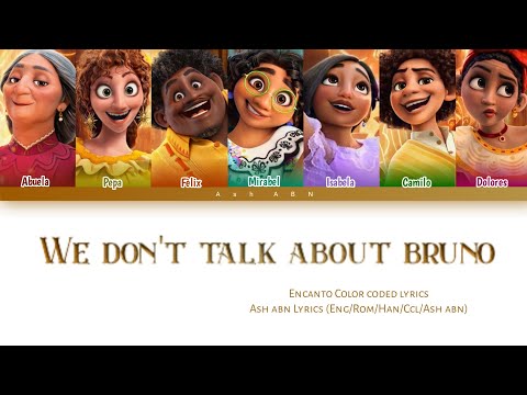 We don't talk about bruno - encanto (Disney/Eng/Color coded