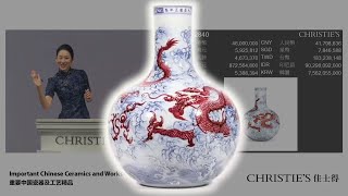 橫空出世的雍正釉裏紅龍紋大天球瓶，市場表現如何？藏家認可不認可
