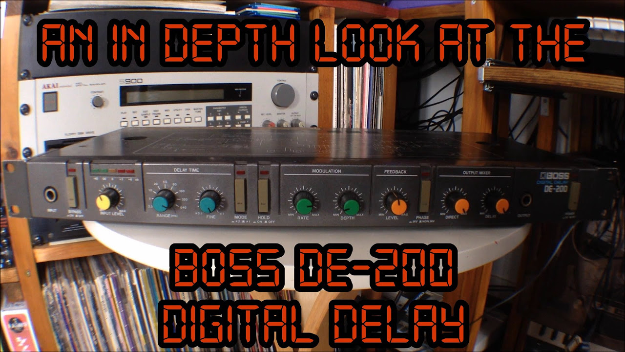 An In Depth Look at the Boss DE-200 Digital Delay - YouTube