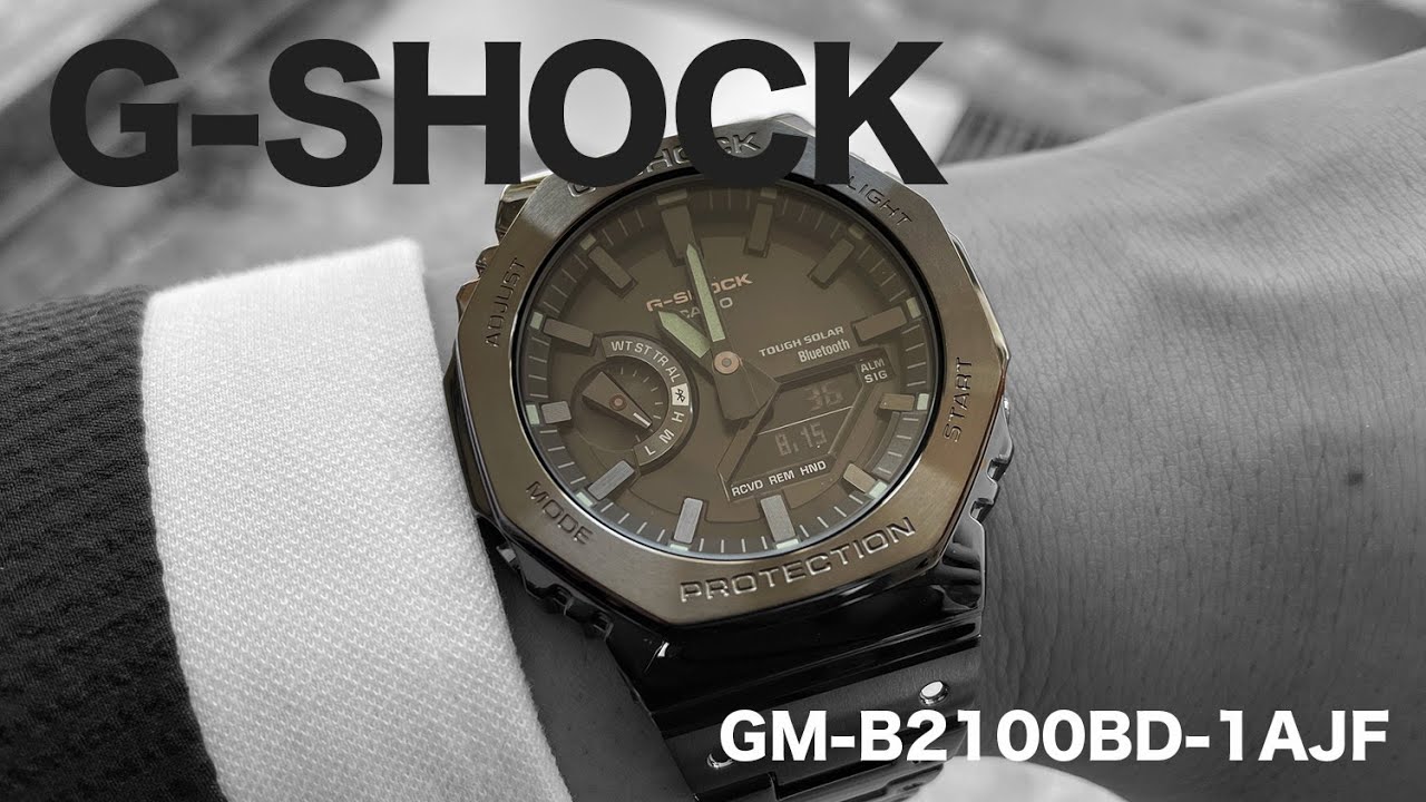 G-SHOCK GM-B2100BD-1AJF【黒文字盤 クオーツ式腕時計 ソーラー充電