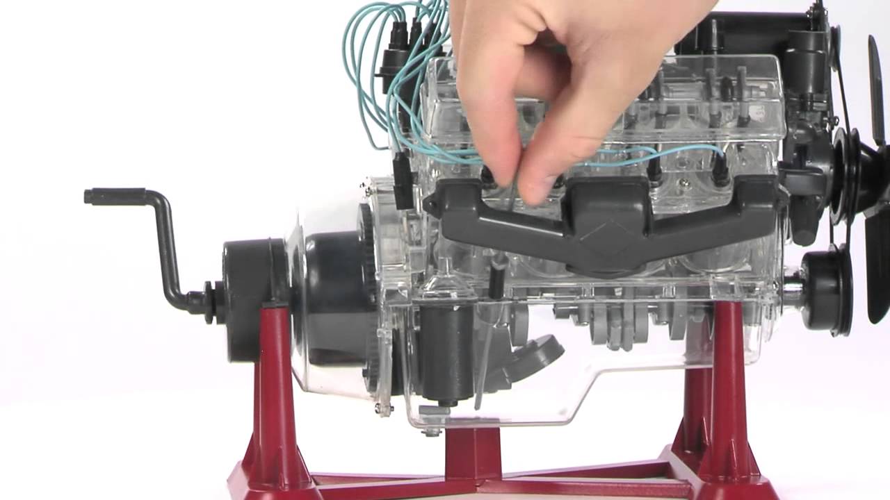 Revell Visible V-8 Engine Model - YouTube