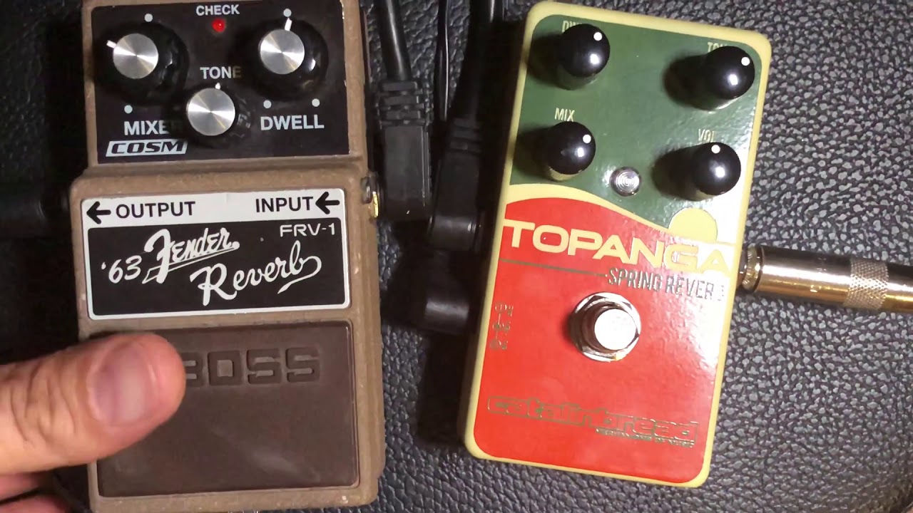 The Boss FRV-1 63 Fender Spring Reverb & Topanga Spring Reverb