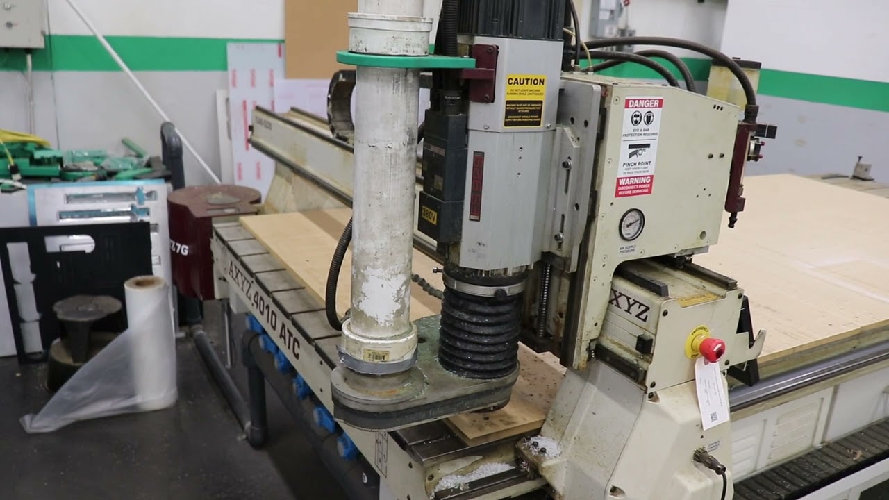 AXYZ 4010 ATC 4' x 10' CNC Router - YouTube