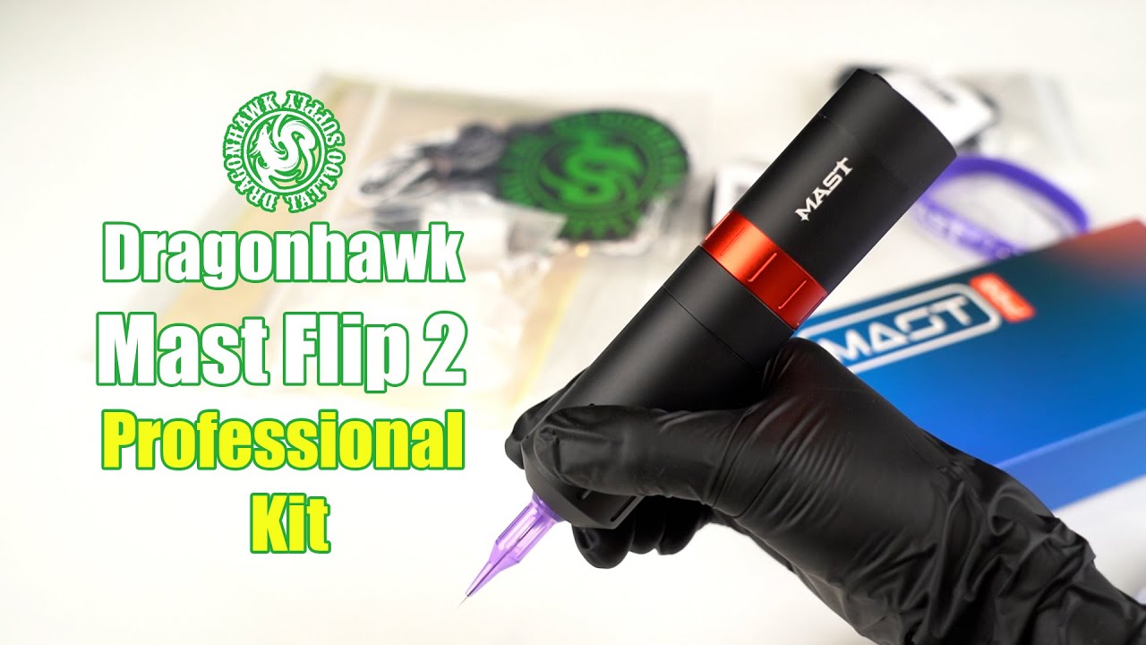 Tattoo Kit | Dragonhawk Mast Flip 2 Machine Pen Wireless