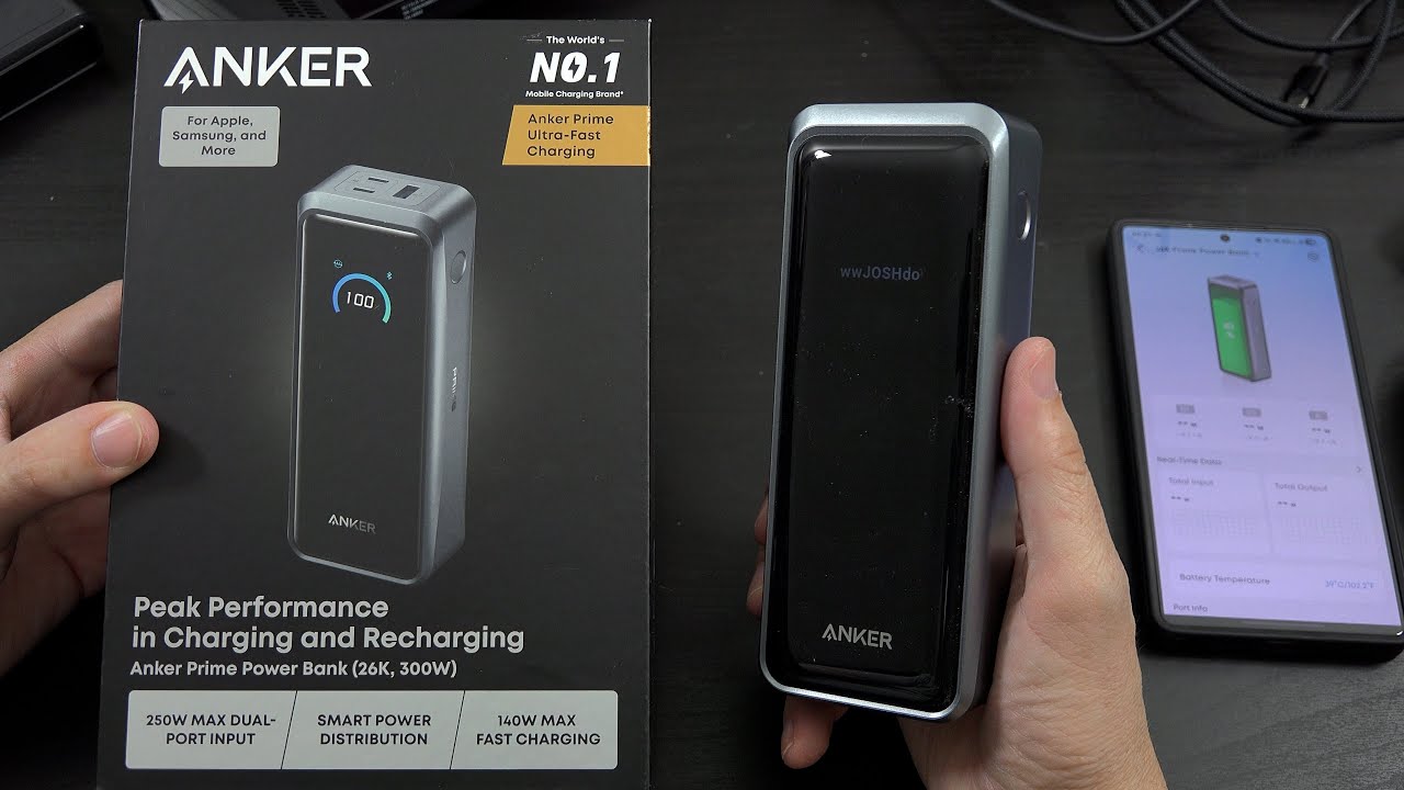 Anker Prime Power Bank, 26,250mAh 3-Port Portable Charger with
