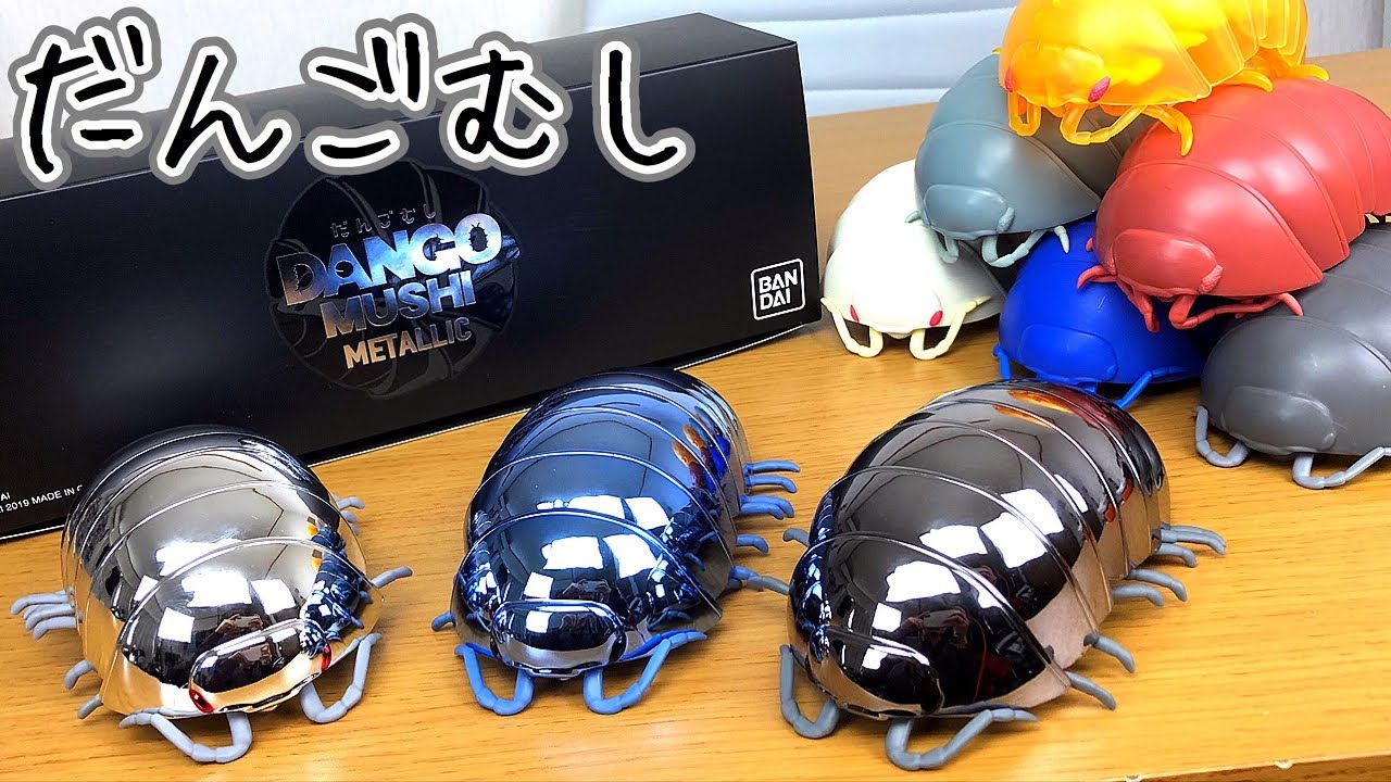 メタリックだんごむし3個セット【ダンゴムシガチャ】 - YouTube
