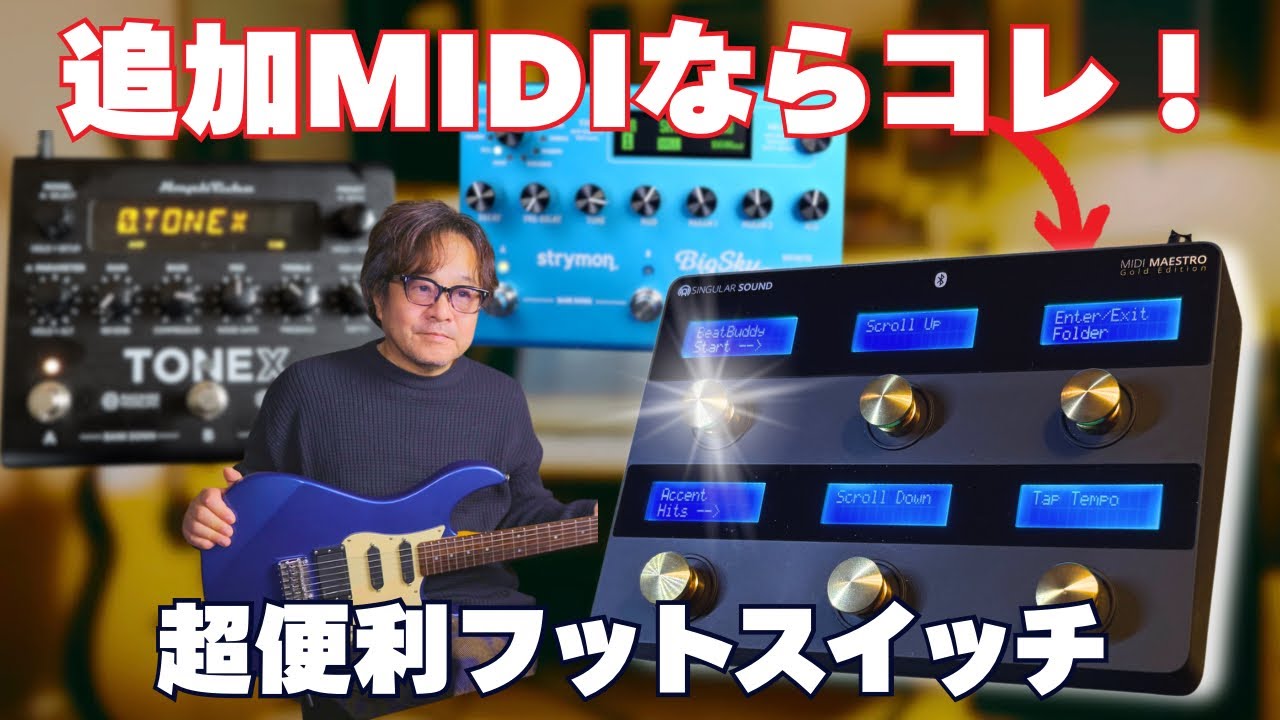 SINGULAR SOUND MIDI MAESTRO Gold Edition MIDIコントロールペダル
