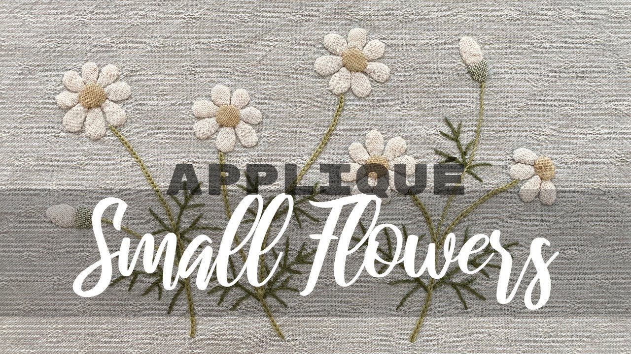 パッチワーク】小花を綺麗にアップリケ How to Applique Beautiful