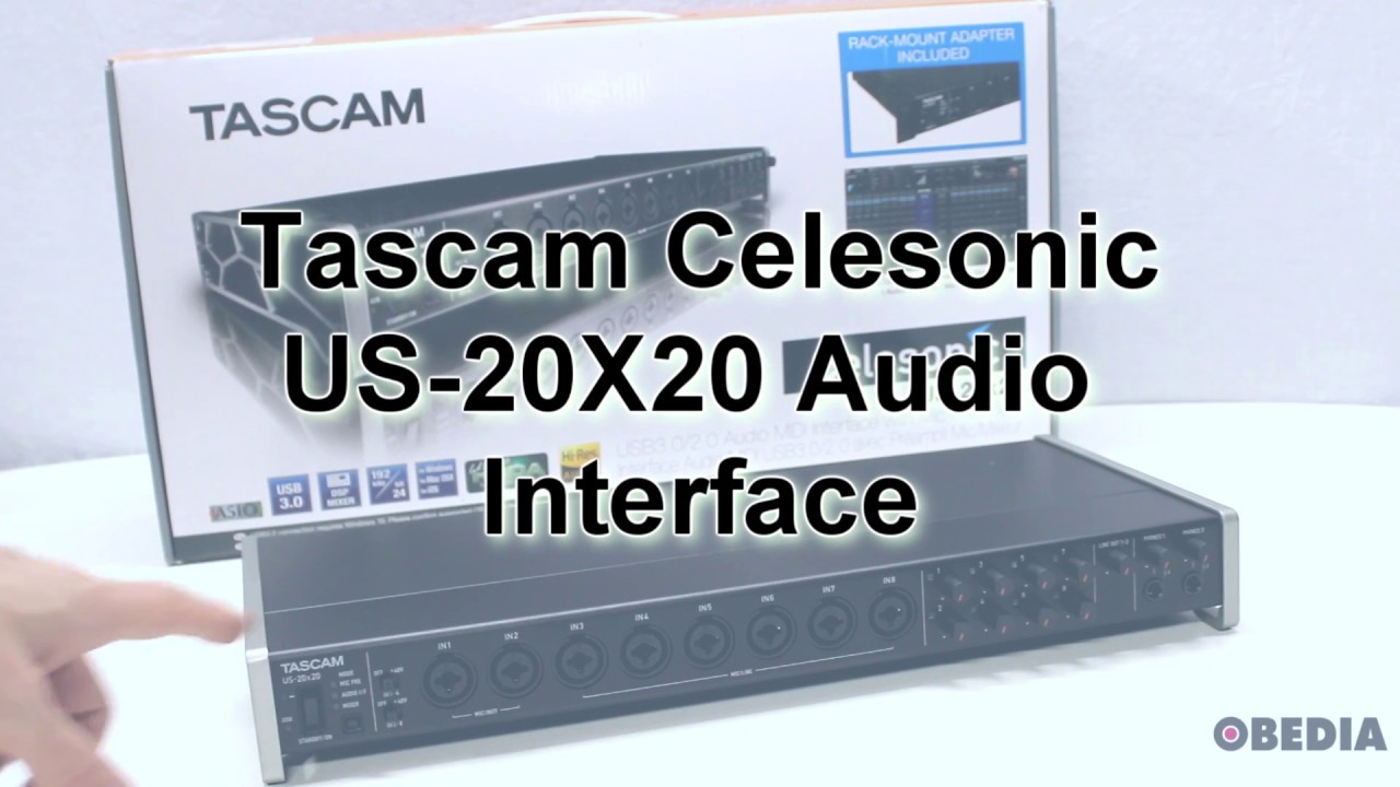 Tascam US20X20 audio interface overview - YouTube