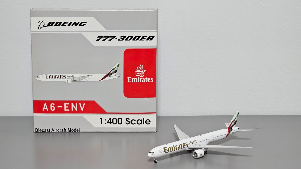 Aviation 400 Emirates Boeing 777-300ER [A6-ENV] Model Airplane