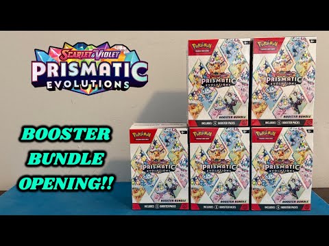 WHAT!! Opening the NEW PRISMATIC EVOLUTIONS 6-Pack Booster Bundles