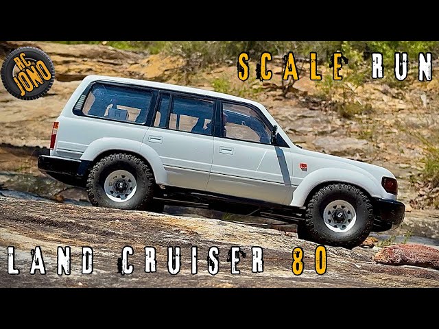 Realistic Toyota Land Cruiser 80 Series 1:10 Scale R/C Scale Run