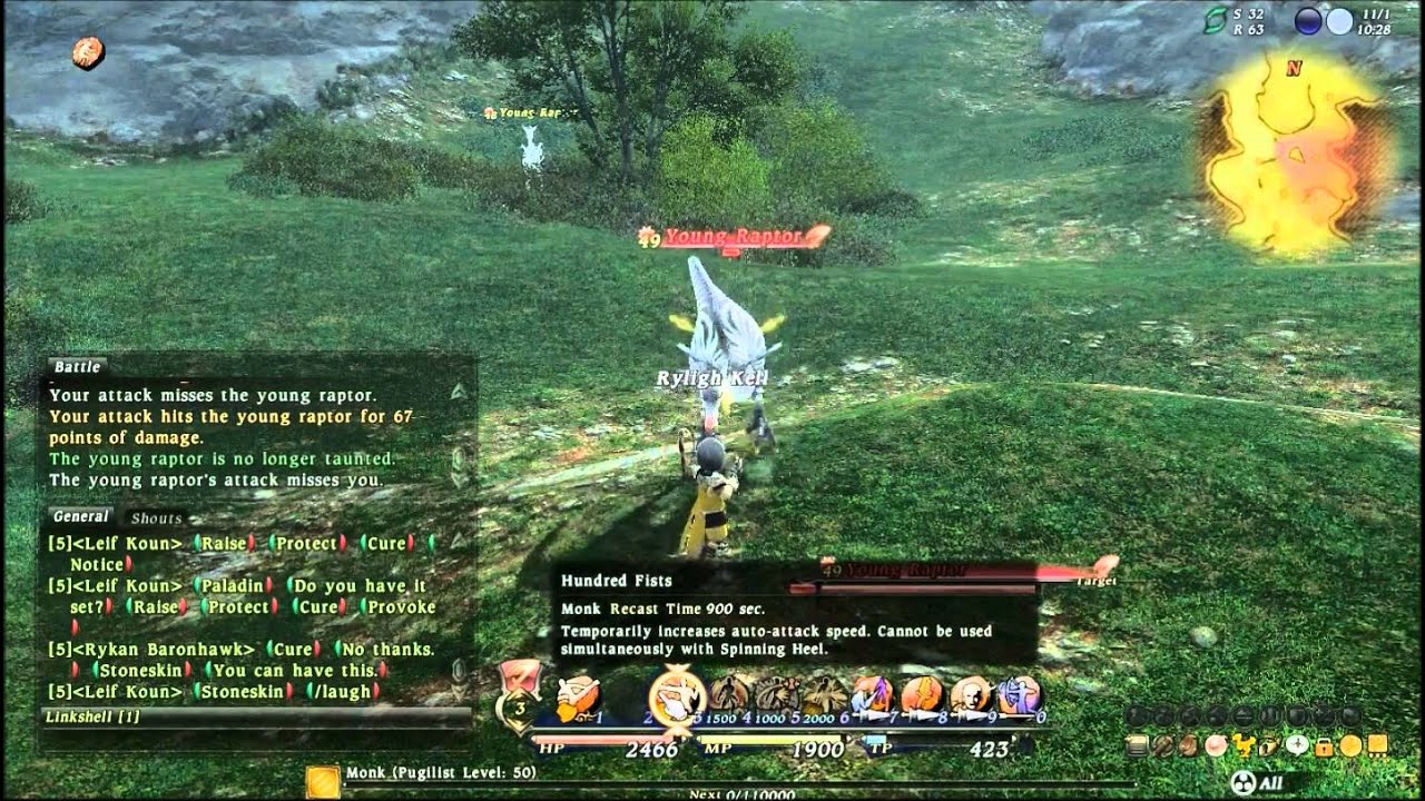 Final Fantasy XIV (14) All Class abilities (Version 1.0) (OLD