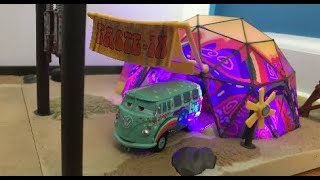 Disney Cars Precision Series Fillmore's Taste-in Playset Review