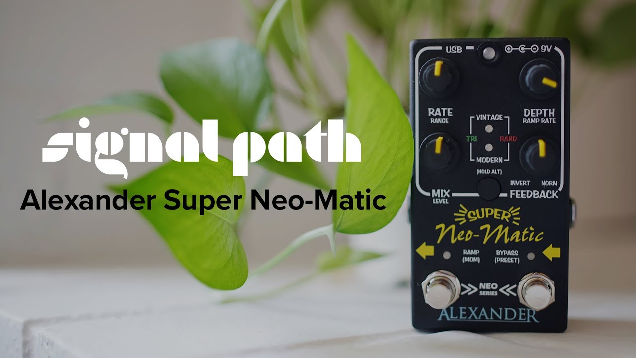 Alexander Pedals Super Neo-Matic modulation pedal - YouTube