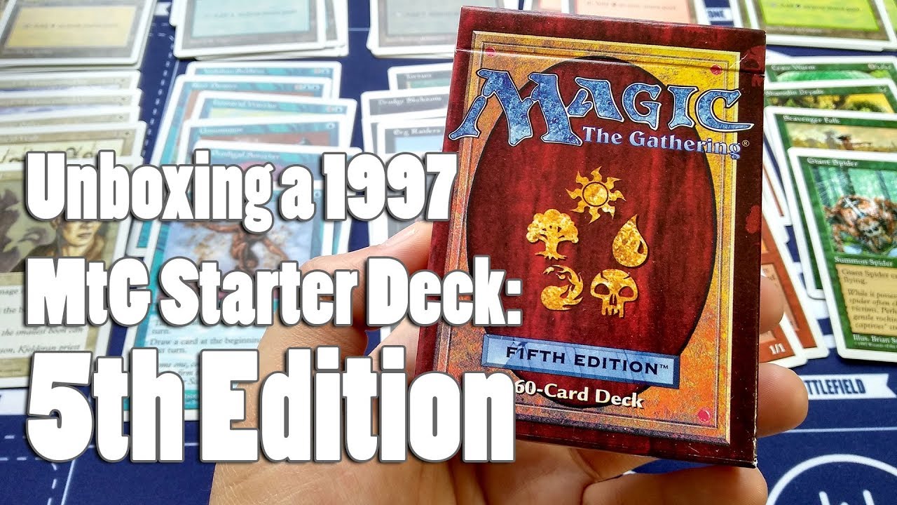 Crack-a-Pack: 5th Edition Starter Deck (1997) - Opening Vintage