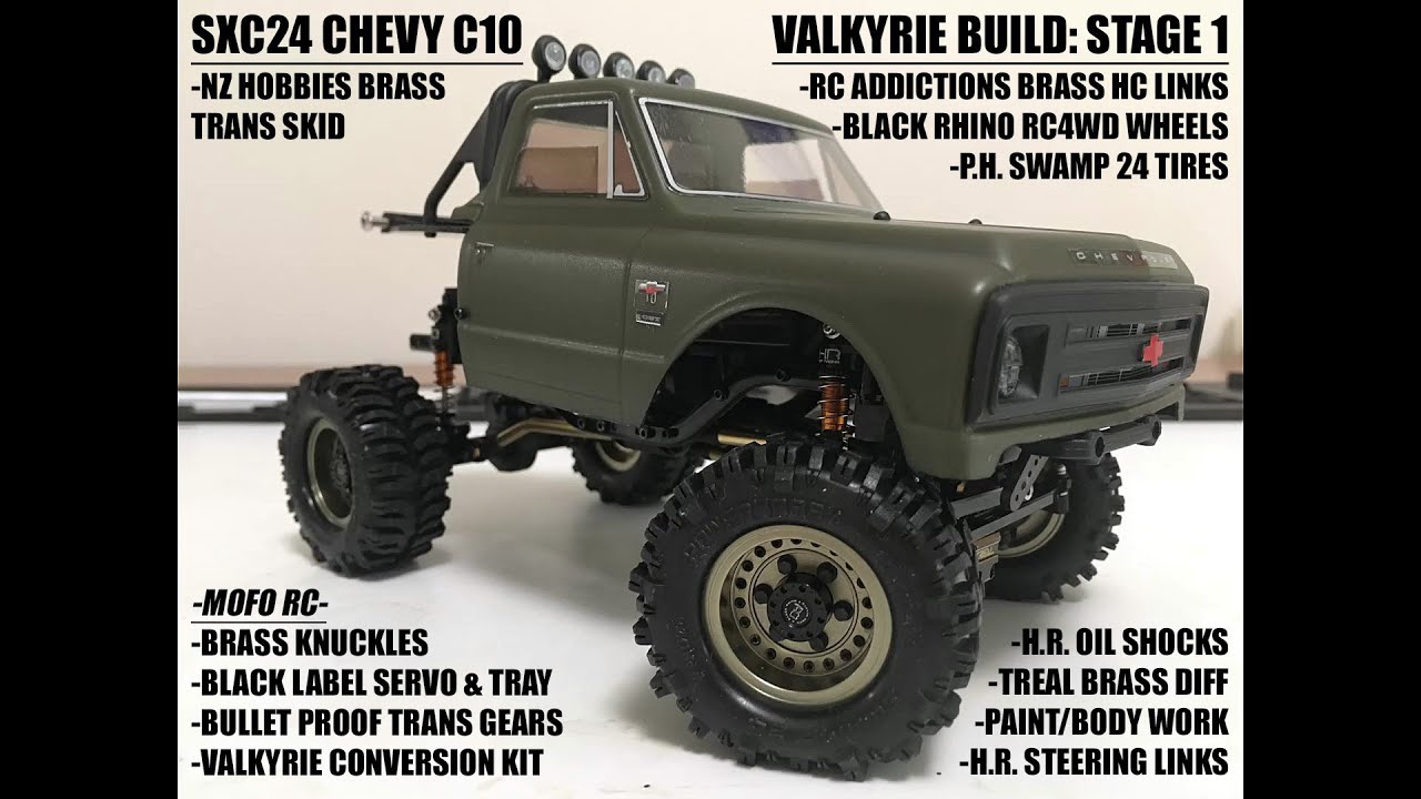 SCX24 C10 BUILD: STAGE 1 - PAINT/BODY/KIT, KNUCKLES, SERVO, HC