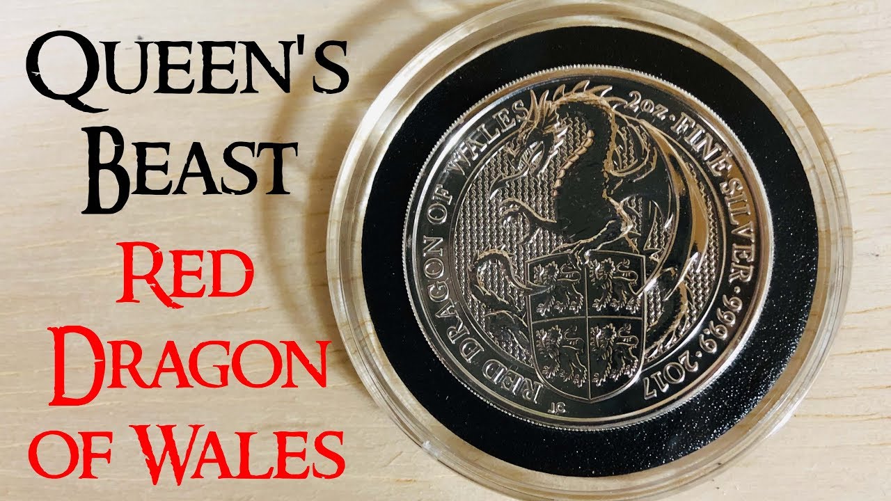Queen's Beast Red Dragon of Wales 2 Ounce Silver Coin Pick up
