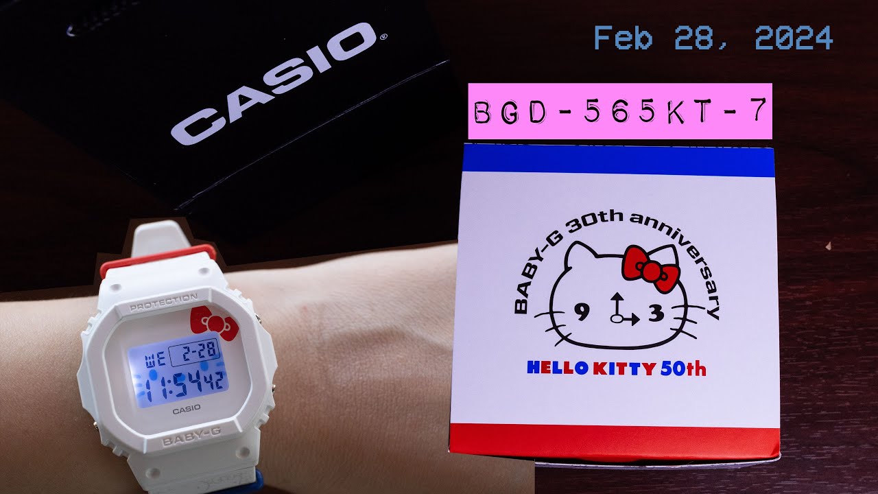 Casio Baby-G 30th Anniversary X Hello Kitty 50th Anniversary watch