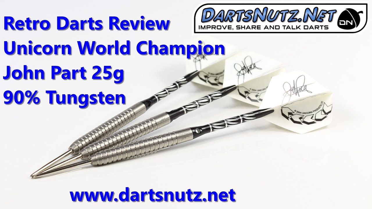 Retro Darts Review: Unicorn John Part WC 25g Darts - YouTube