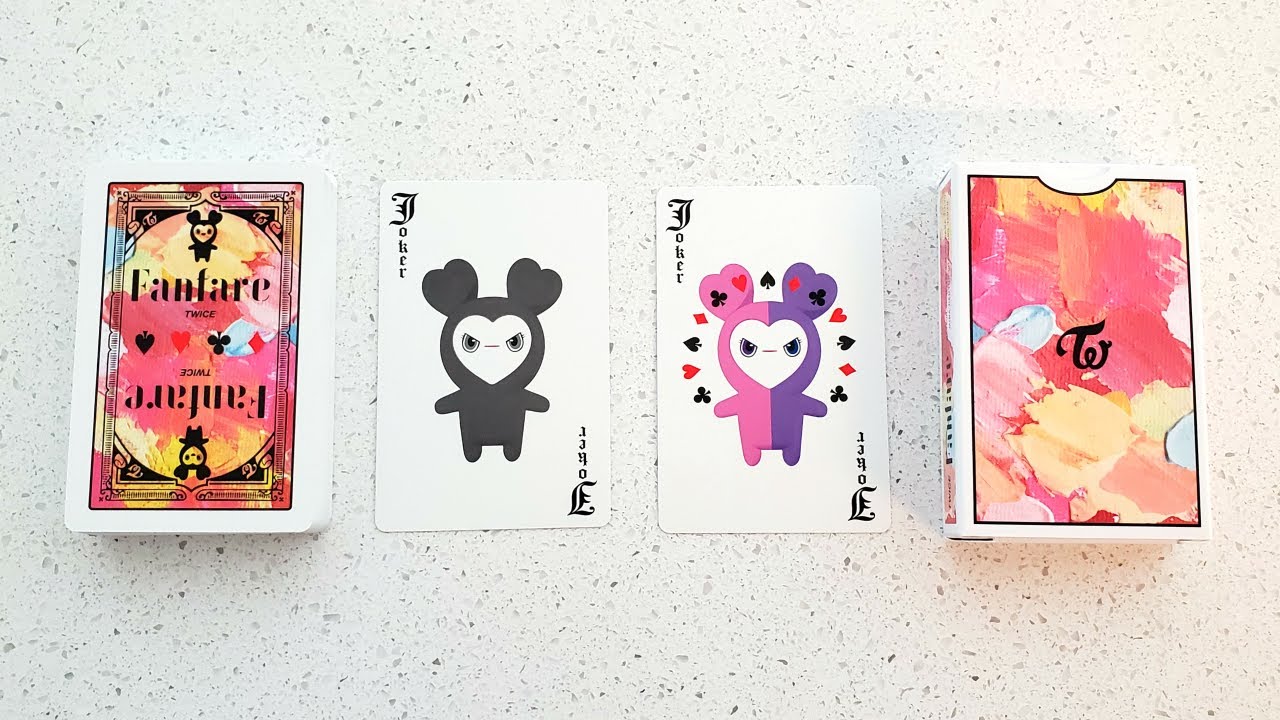 TWICE トゥワイス Fanfare Playing Card Deck Unboxing - YouTube