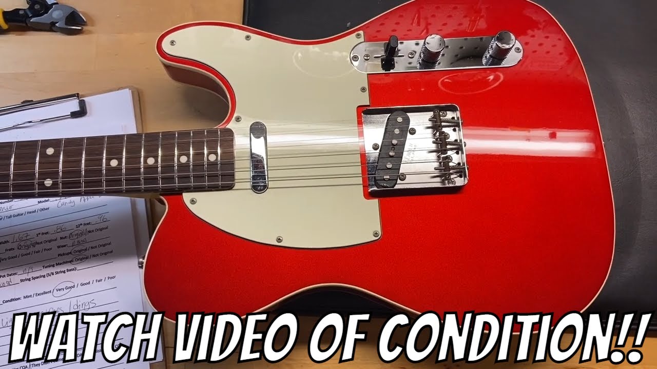 2007 Fender Japan Telecaster Custom TL62B '62 Reissue Candy Apple