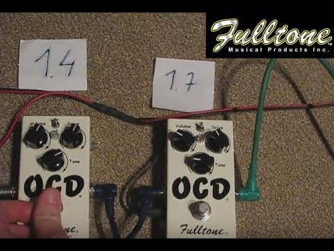 Fulltone OCD new version 1.7 VS 1.4 comparing - YouTube