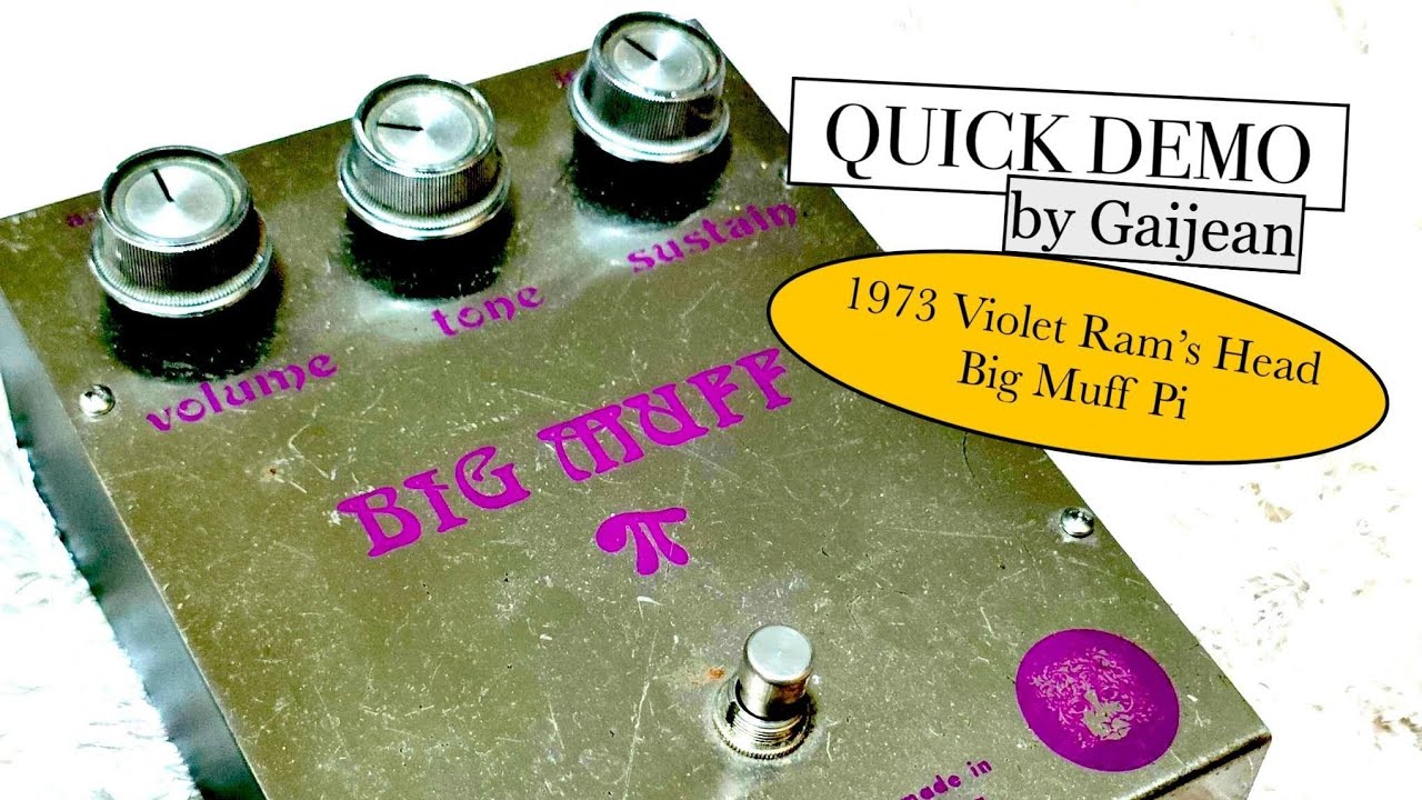 1973 Big Muff Violet Ram's Head Quick Demonstration FS36999