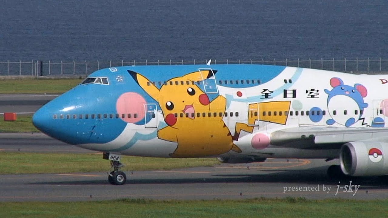 Live] ANA Pokémon Jet at Haneda Airport / ANA ポケモンジェット