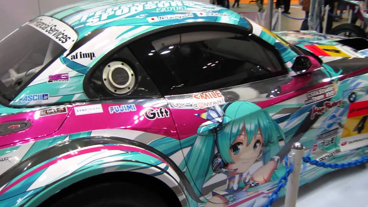 東京国際アニメフェア2013】GSR 初音ミク BMW Z4 GT3と電動バイク TT零