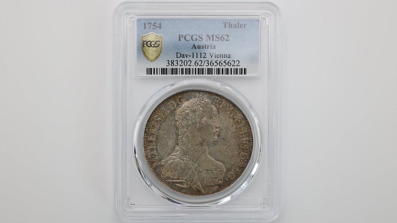 委託販売 1754 オーストリア マリア・テレジア 1ターラー 銀貨 PCGS