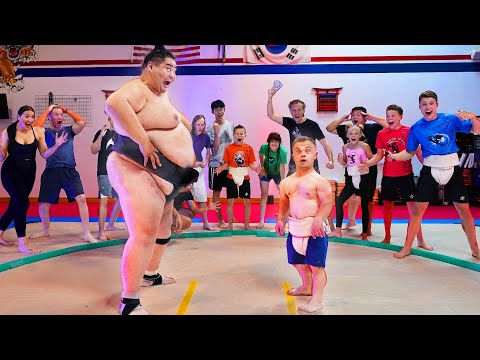 Survive 1 minute with a Sumo, WIN $1000! - YouTube