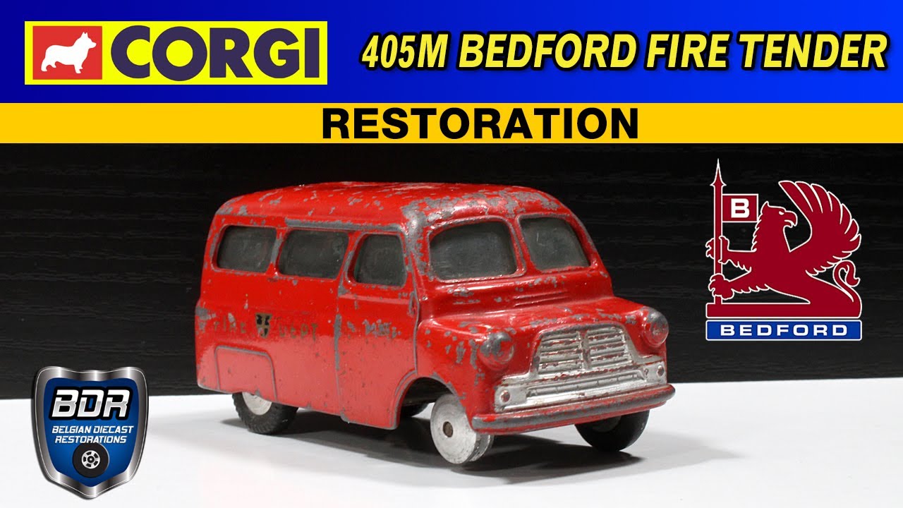 Corgi Toys 405M Bedford Fire Tender Diecast Restoration - YouTube
