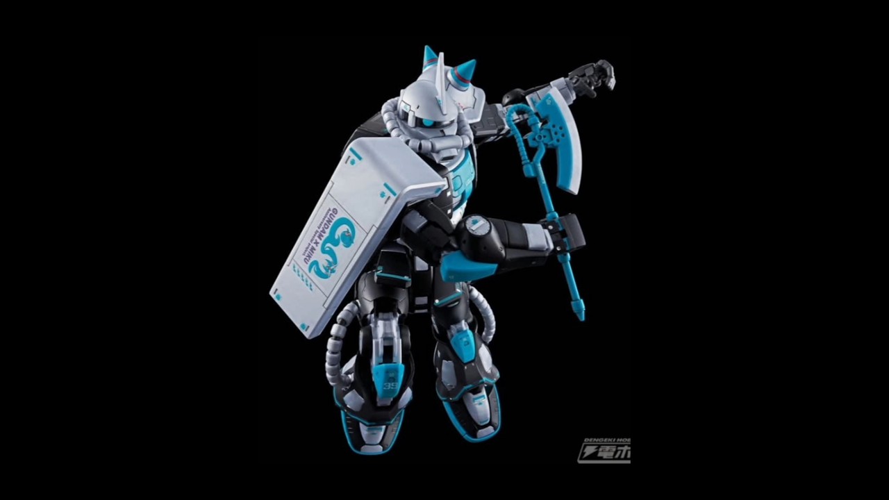 P-Bandai RG 1/144 MS-06S Zaku II [Hatsune Miku Ver.] - YouTube