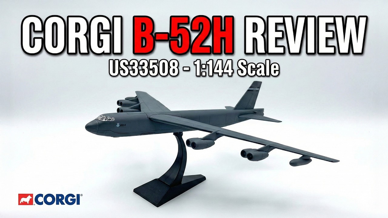Trainz Reviews: Corgi B-52H Stratofortress 1:144 - YouTube