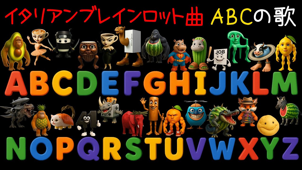 Italian Brainrot Song ABC Song - YouTube