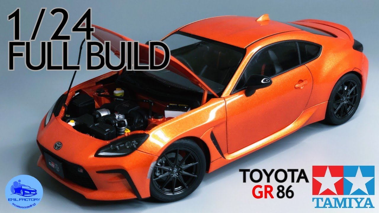 FULL BUILD 【缶スプレーで作る】 TAMIYA 1/24 TOYOTA GR86 - YouTube