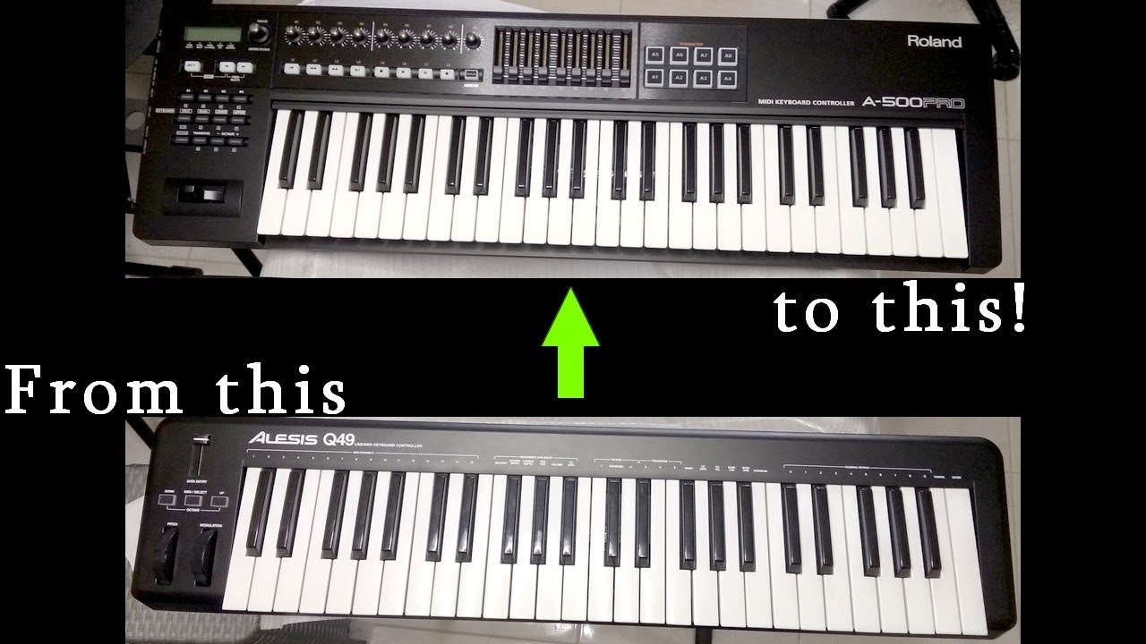 Unboxing Roland A500 Pro and Comparison to Alesis Q49! - YouTube