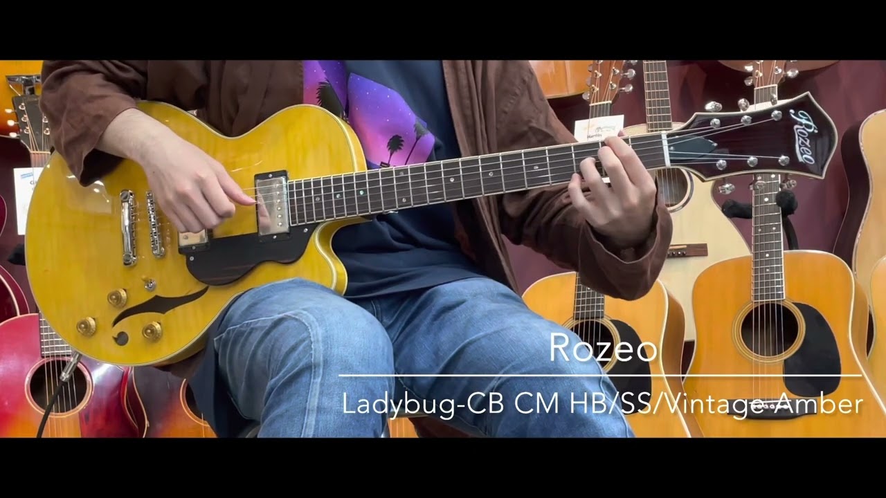 試奏動画】Rozeo Ladybug-CB CM HB/SS/Vintage Amber [LASTGUITAR