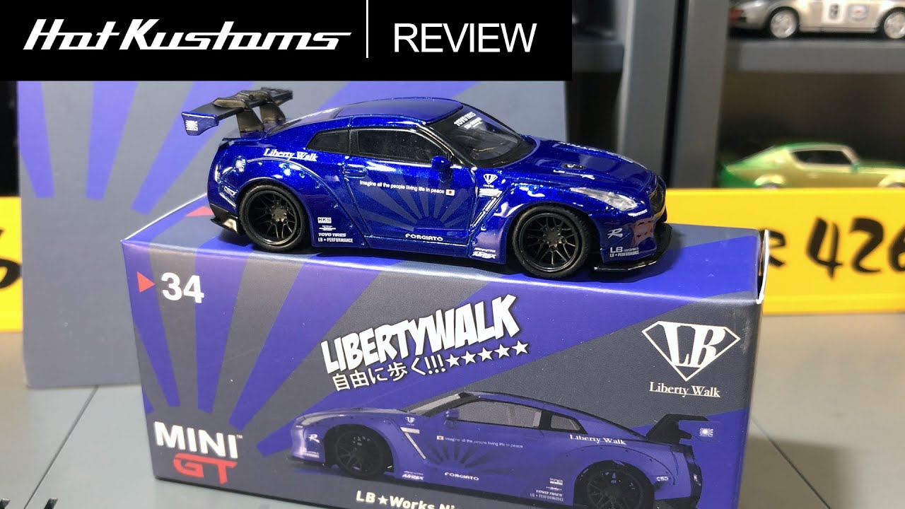 Flash Feature: MINI GT Liberty Walk Nissan GTR In Candy Blue - YouTube