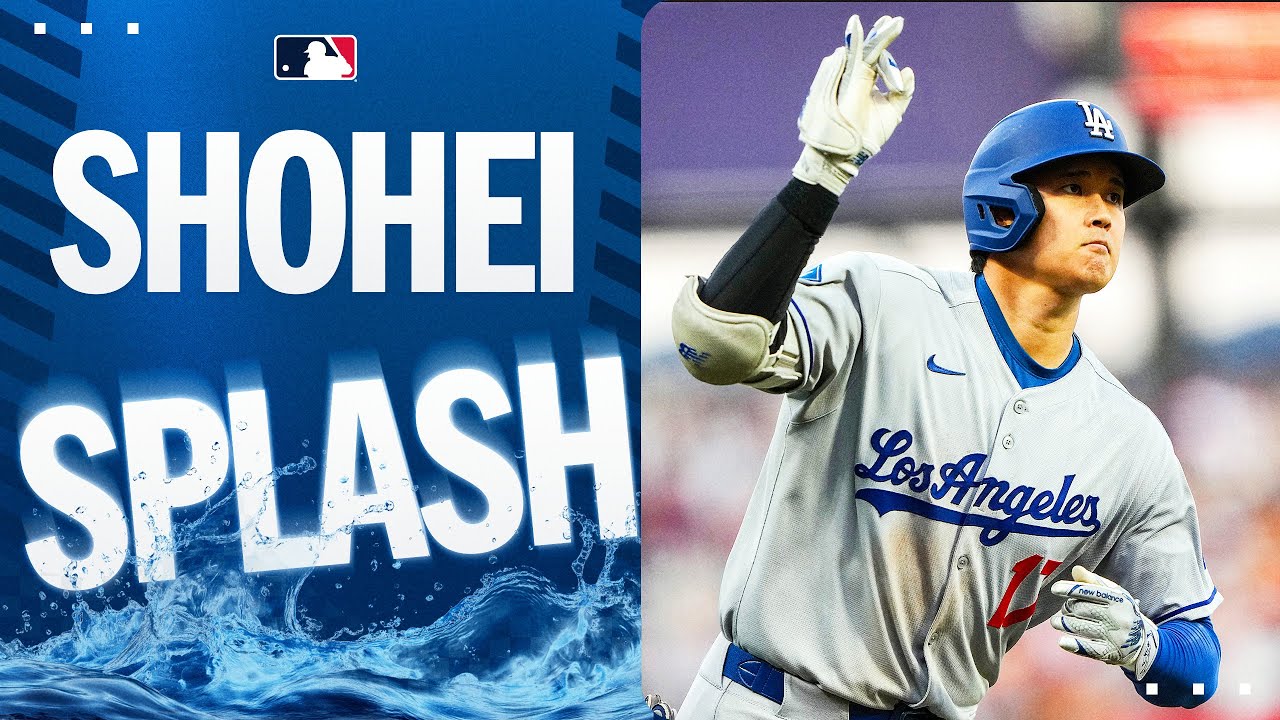 SPLASH HOMER! Shohei hits HR No. 32 into McCovey Cove! | 大谷翔平