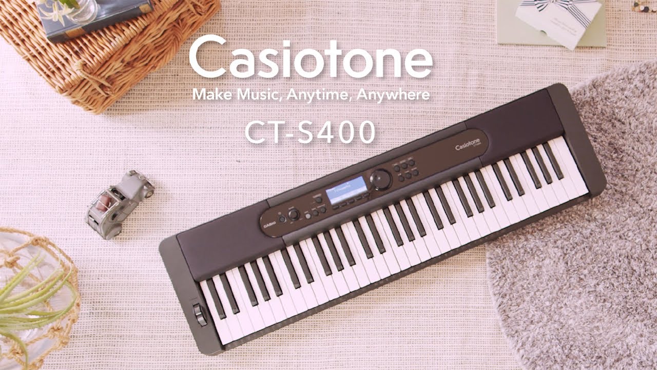 話題の新製品/キーボード】CASIO CT-S400（リズム機能、自動伴奏搭載