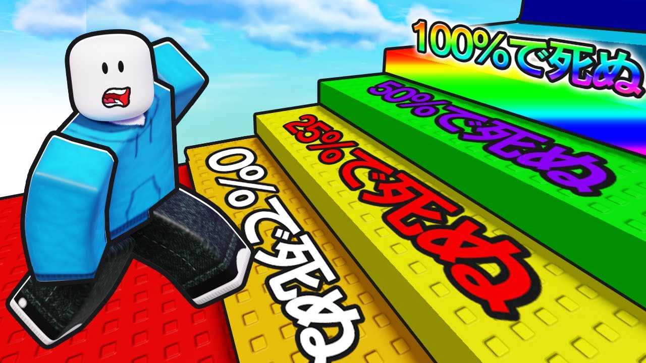 Roblox where every step you take increases your chances of dying