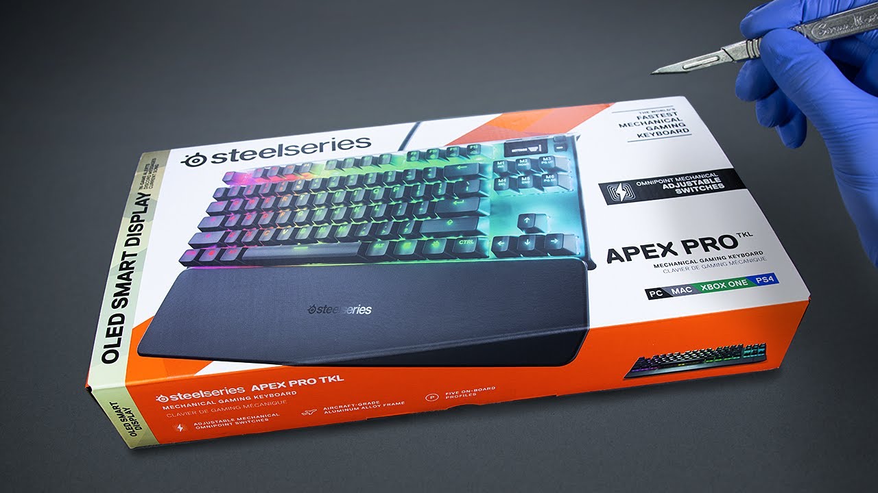 SteelSeries Apex Pro TKL Mechanical Gaming Keyboard Unboxing