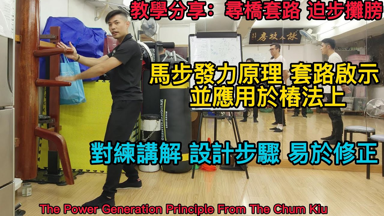 詠春｜詠春攻房｜教學分享：尋橋迫步攤膀馬步發力原理｜The Power