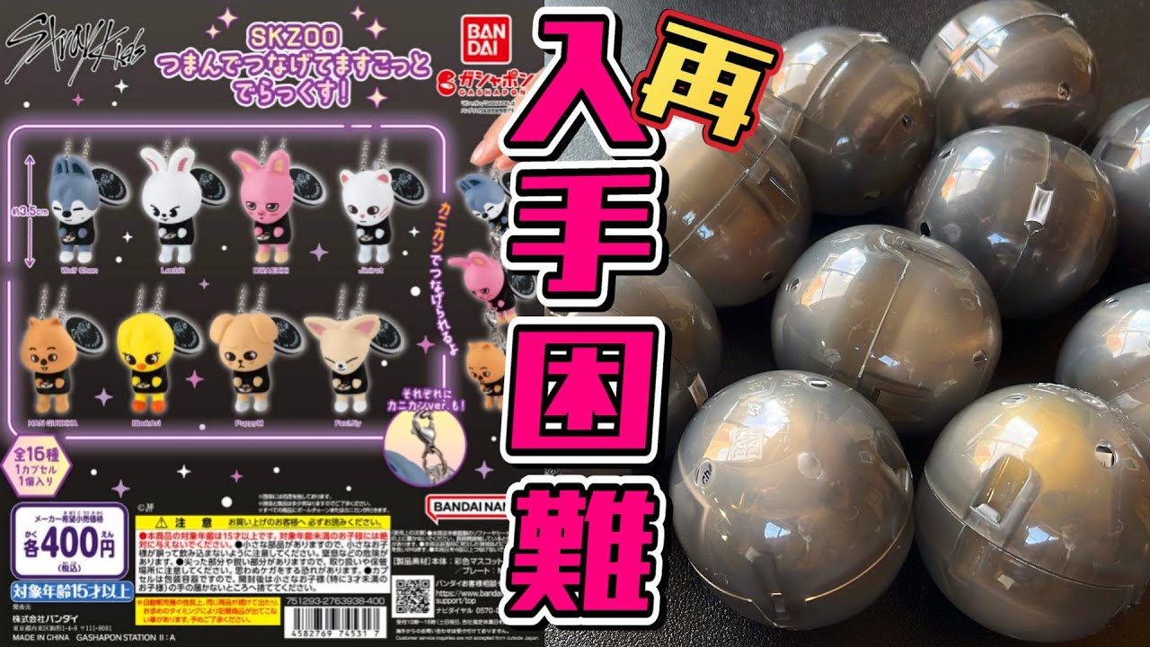SKZOO】StrayKidsガシャポン『つまんでつなげてますこっとでらっくす